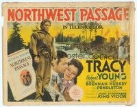 3v041 NORTHWEST PASSAGE TC '40 Spencer Tracy, Robert Young, Ruth Hussey, from Kenneth Roberts book