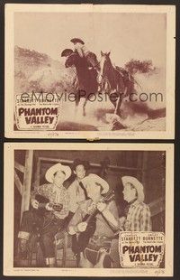 3v780 PHANTOM VALLEY 2 LCs '47 Charles Starrett as the Durango Kid, Ozie Walters & band!