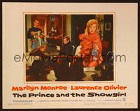 3v359 PRINCE & THE SHOWGIRL LC #5 '57 sexy Marilyn Monroe pours refreshment for Laurence Olivier!