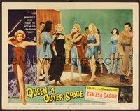 3v367 QUEEN OF OUTER SPACE LC #6 '58 Zsa Gabor on Venus captured by female aliens!