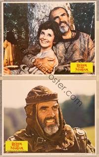 3v790 ROBIN & MARIAN 2 LCs '76 close-up of Sean Connery & Audrey Hepburn!