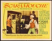 3v396 SCARAMOUCHE LC #8 '52 Janet Leigh watching Mel Ferrer practice with his sword!