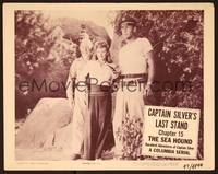 3v399 SEA HOUND Chap15 LC '47 Buster Crabbe with gun defends Pamela Blake & other guy!