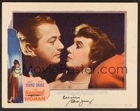3v107 SECOND WOMAN signed LC #5 '50 by Robert Young, who's close up with pretty Betsy Drake!