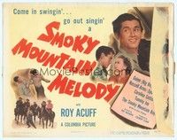 3v049 SMOKY MOUNTAIN MELODY TC '48 Roy Acuff playing fiddle, come in swingin', go out singin'!