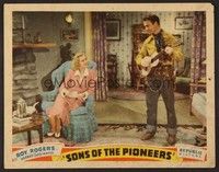 3v424 SONS OF THE PIONEERS LC '42 cowboy Roy Rogers plays guitar for pretty Maris Wrixon!