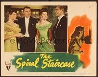 3v431 SPIRAL STAIRCASE LC '46 George Brent between Dorothy McGuire & Rhonda Fleming!