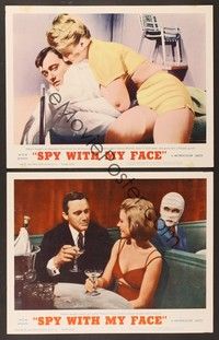 3v814 SPY WITH MY FACE 2 LCs '66 Robert Vaughn, Sharon Farrell, Donna Michele, Man from UNCLE!