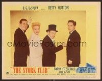 3v441 STORK CLUB LC #1 '45 Betty Hutton between Don DeFore, Barry Fitzgerald & Andy Russell!