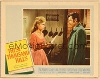 3v460 THESE THOUSAND HILLS LC #8 '59 pretty Lee Remick threatens Richard Egan with knife!