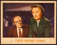 3v461 THESE WILDER YEARS LC #7 '56 close up of Barbara Stanwyck w/Grandon Rhodes!