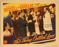 3v466 THIS THING CALLED LOVE LC '41 Rosalind Russell & Melvyn Douglas are married & kiss!