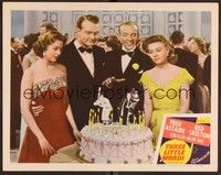 3v472 THREE LITTLE WORDS LC #5 '50 top stars look at cake with HIrschfeld figures on it!