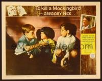 3v483 TO KILL A MOCKINGBIRD LC #8 '62 close up of Mary Badham as Scout with Alford & Megna!
