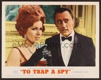 3v484 TO TRAP A SPY LC #3 '66 close up of Robert Vaughn in tux with sexy Luciana Paluzzi!