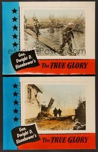 3v857 TRUE GLORY 2 LCs '45 World War II documentary by General Dwight D. Eisenhower!