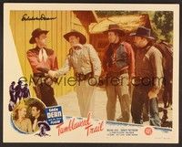 3v113 TUMBLEWEED TRAIL signed LC #8 '46 by Eddie Dean, who's grabbing bad guy by the wrist!