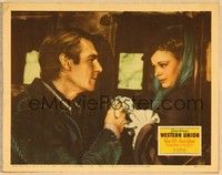 3v516 WESTERN UNION LC '41 Zane Grey, Fritz Lang, close up of Randolph Scott & Virginia Gilmore!