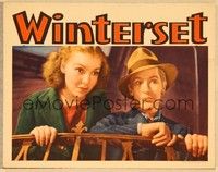 3v526 WINTERSET LC '36 c/u of Burgess Meredith & pretty Margo, from Maxwell Anderson's play!
