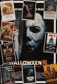 3w001 LOT OF 238 FOLDED ONE-SHEETS lot '65 - '90 Halloween 5, Jaws 2, House of Wax R81,Happy Hooker!