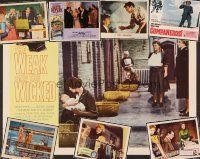 3w005 LOT OF 51 11x14 STILLS AND LOBBY CARDS lot '46 - '83 Weak and the Wicked, Cry Terror + more!