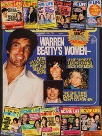 3w030 LOT OF 12 MOVIE LIFE MAGAZINES lot '78 - '79 Warren Beatty, Charlie's Angels, Travolta + more!