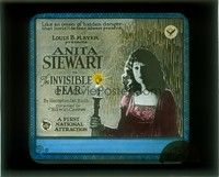 3w164 INVISIBLE FEAR glass slide '21 pretty Anita Stewart thinks she killed a would-be rapist!