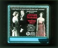 3w188 WEDDING BELLS glass slide '21 Constance Talmadge doesn't want her second husband back!