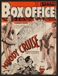 3w048 BOX OFFICE exhibitor magazine May 18, 1933 art of sexy ladies on RKO's Melody Cruise!