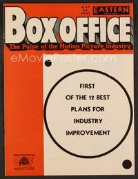 3w049 BOX OFFICE exhibitor magazine May 25, 1933 maybe closing unprofitable theaters is the answer