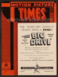 3w050 MOTION PICTURE TIMES exhibitor magazine March 2, 1933 The Big Drive starts year with a bang!