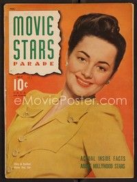 3w093 MOVIE STARS PARADE magazine July 1941 great close smiling portrait of Olivia De Havilland!