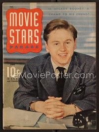 3w092 MOVIE STARS PARADE magazine June 1941 is Mickey Rooney a champ to his chums!