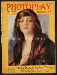 3w054 PHOTOPLAY magazine December 1918 wonderful art of Sylvia Breamer by Haskell Coffin!