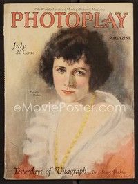 3w061 PHOTOPLAY magazine July 1919 art of Dorothy Phillips by Alfred Cheney Johnston!