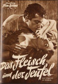 3w201 FLESH & DESIRE German program '54 different images of Rossano Brazzi & sexy Viviane Romance!