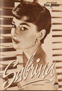 3w227 SABRINA German program '54 Audrey Hepburn, Bogart, Holden, Billy Wilder, different images!