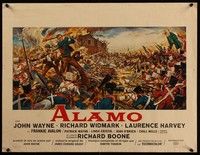 3x262 ALAMO Belgian '60 Brown art of John Wayne & Richard Widmark in the War of Independence!