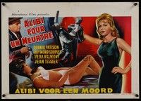 3x264 ALIBI POUR UN MEURTRE Belgian '61 Raymond Souplex, Danik Patison, sexy girls!