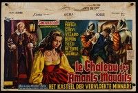 3x287 CASTLE OF THE BANNED LOVERS Belgian '56 directed by Riccardo Freda, art of Micheline Presle!