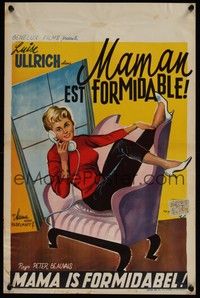 3x332 ISN'T MAMA FABULOUS? Belgian '58 Wik artwork of Luise Ullrich!