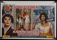 3x346 MADAME Belgian '62 wonderful art of super sexy Sophia Loren in low-cut dress!