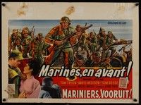 3x349 MARINES LET'S GO Belgian '62 Raoul Walsh directed, Tom Tryon, art of soldiers!