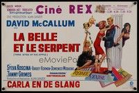 3x399 THREE BITES OF THE APPLE Belgian '67 artwork of David McCallum & many sexy girls!