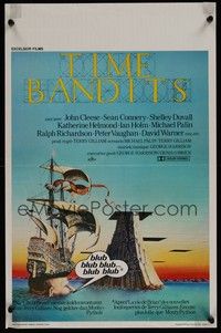 3x401 TIME BANDITS Belgian '81 John Cleese, Sean Connery, art by director Terry Gilliam!