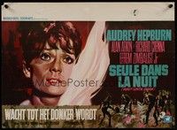 3x415 WAIT UNTIL DARK Belgian '67 close up Ray artwork of blind Audrey Hepburn!
