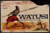 3x416 WATUSI Belgian '59 Guardians of King Solomon's Mines, cool African native tribe art!