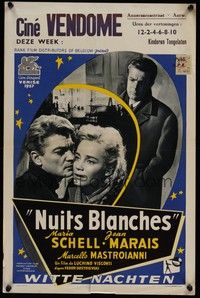 3x420 WHITE NIGHTS Belgian '57 Luchino Visconti's Le Notti bianche, Maria Schell, Mastroianni!