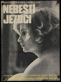 3x705 RIDERS IN THE SKY Czech 11x16 '68 Polak's Nebesti jezdci, cool image of Jana Novakova!