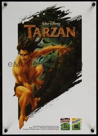 3x726 TARZAN advance Czech 11x16 '99 Walt Disney jungle cartoon, from Edgar Rice Burroughs story!